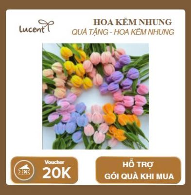 Bộ sưu tập hoa handmade nhiều màu sắc được làm thủ công