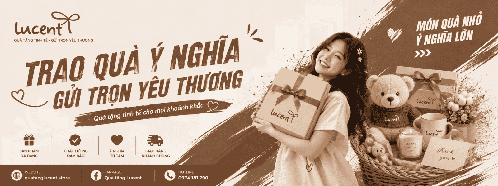 banner quà tặng Lucent