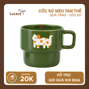 Cốc trang trí mèo tam thể