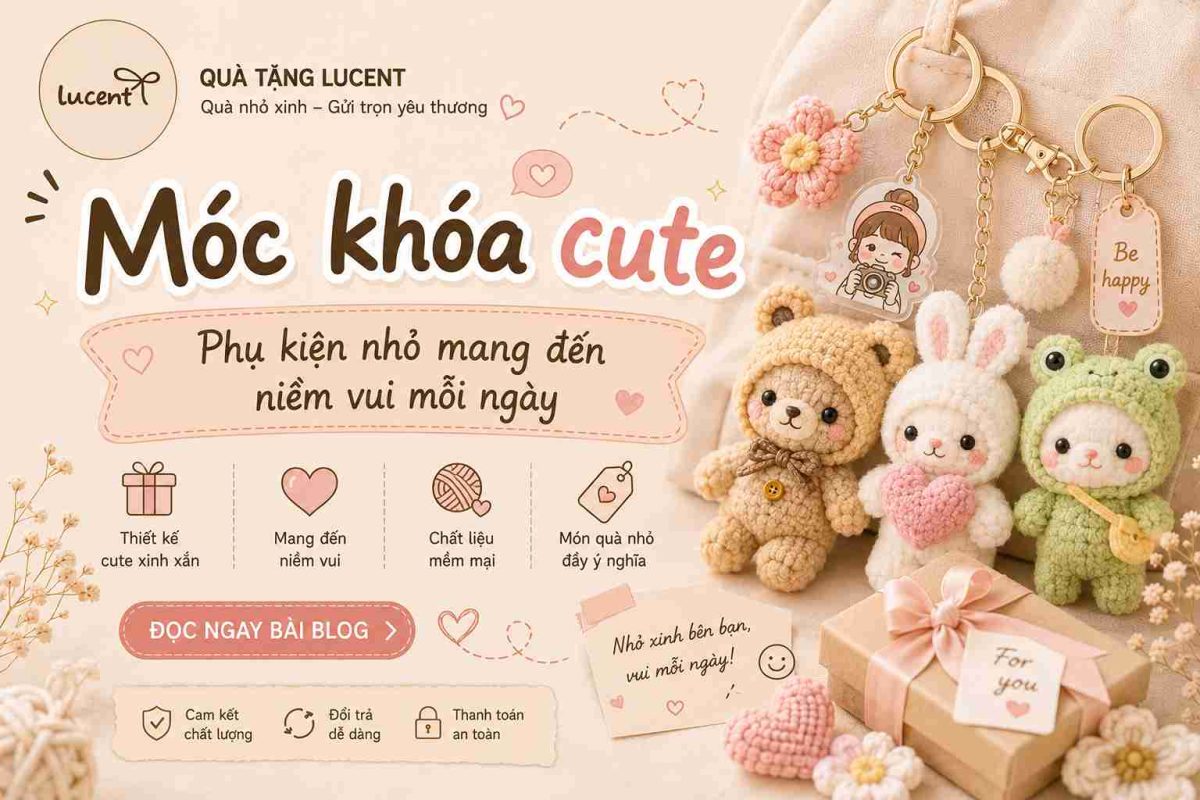 Móc khóa cute – Phụ kiện nhỏ mang đến niềm vui mỗi ngày