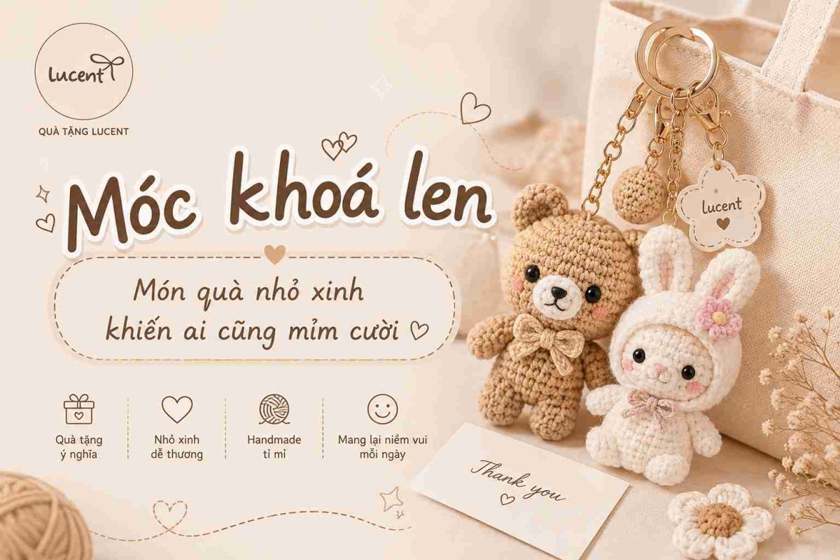 Móc khoá len – Món quà nhỏ xinh khiến ai cũng mỉm cười